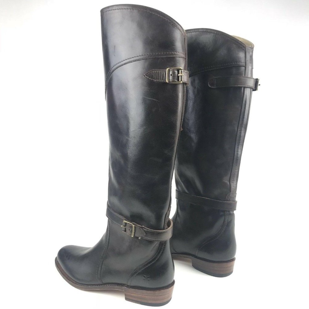 Frye Womens Boots Tall Dorado‎ Riding Leather - Picture 2 of 8